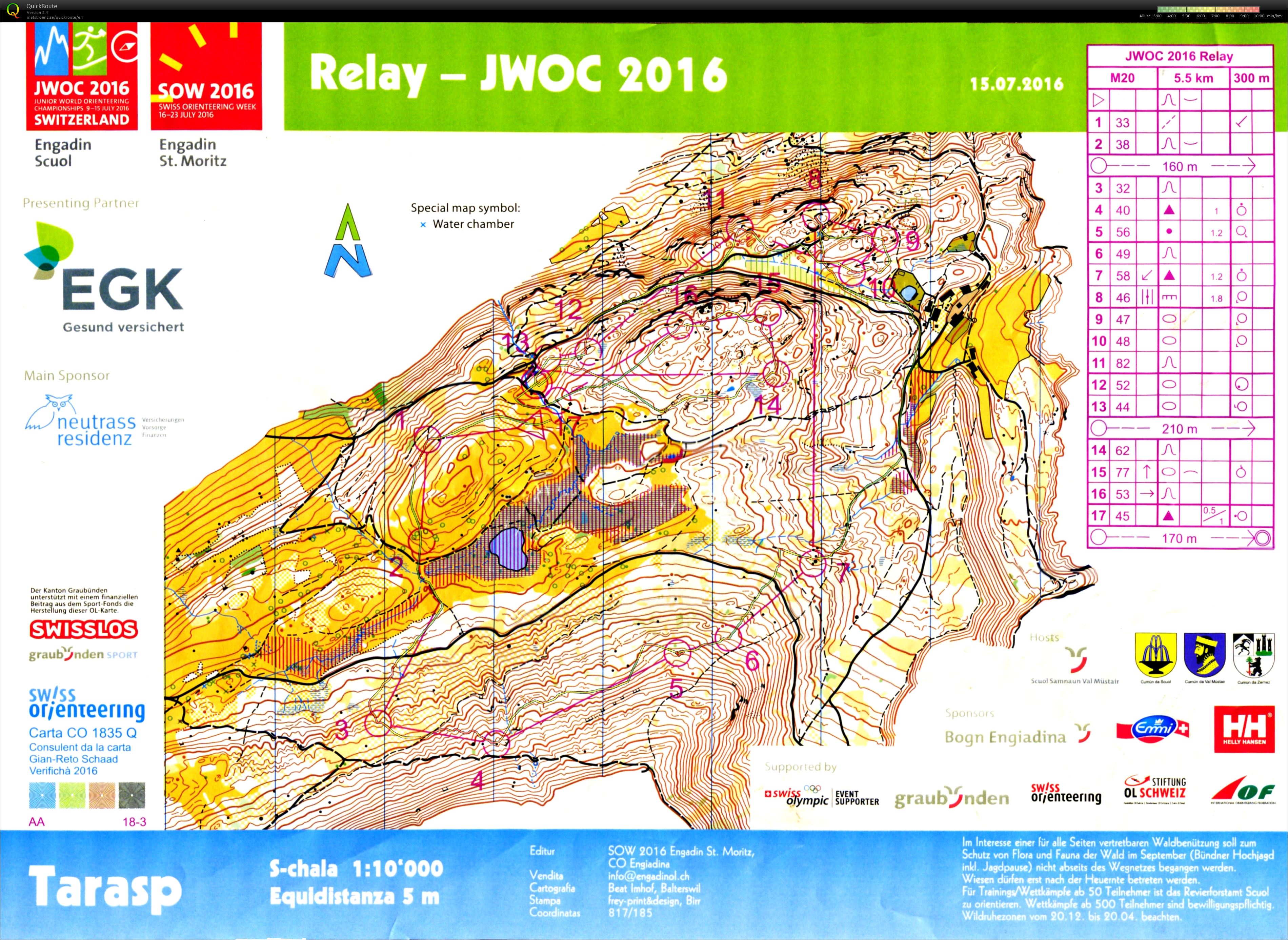 JWOC Relay for training (15/07/2016)